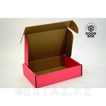Коробка 315*215*81 розовая микрогофрокартон от sex shop Extaz фото 3