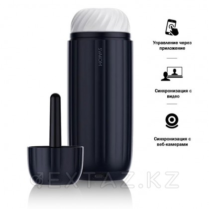 Автоматический интерактивный мастурбатор Sam Neo 2 Pro темно-синий от SVAKOM от sex shop Extaz фото 4