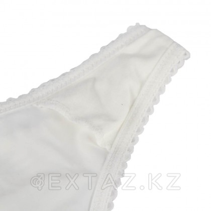 Трусики танга Sexy Floral Lace белые (размер XS-S) от sex shop Extaz фото 2