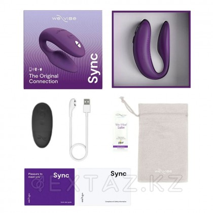 Вибратор для пар We-Vibe Sync 2 фиолетовый (в комплекте батарейка для пульта) от sex shop Extaz фото 9