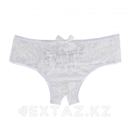 Трусики белые кружевные с доступом (5XL) от sex shop Extaz фото 5