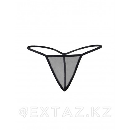 Черный пеньюар Floral + стринги (размер XS-S) от sex shop Extaz фото 2
