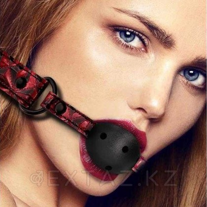 Кляп-шарик BALL GAG (красный) от sex shop Extaz фото 3