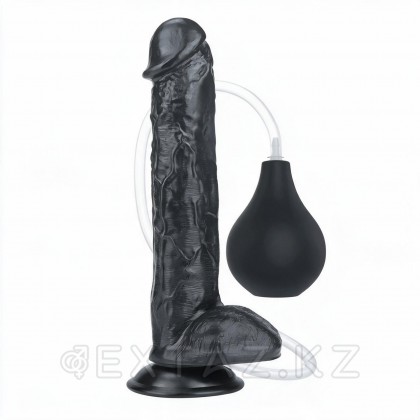 Фаллоимитатор Lovetoy (28×4,8 см) с имитацией эякуляции черный от sex shop Extaz