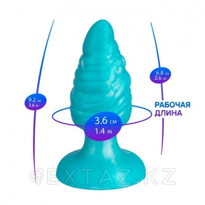 Анальная пробка Fantasy Melty от Silexd, бирюзовая от sex shop Extaz фото 4