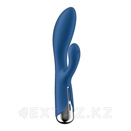 Вибратор-кролик с функцией вращения Satisfyer Spinning Rabbit 1 синий от sex shop Extaz фото 7