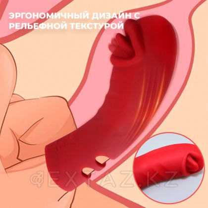 Силиконовый вибратор на палец с дополнительной стимуляцией от sex shop Extaz фото 2