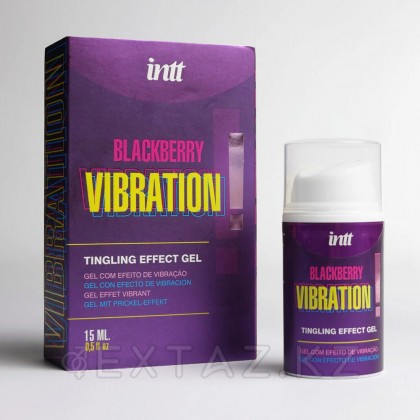 Возбуждающий гель со вкусом ежевики и эффектом вибрации BLACKBERRY VIBRATION INTT 15 мл от sex shop Extaz