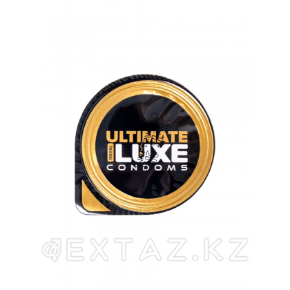 LUXE BLACK ULTIMATE БОЛТ НА 32 - Презерватив с запахом вишни, 1 штука (черный) от sex shop Extaz фото 3