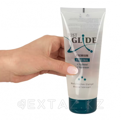 Гель-смазка Just Glide Premium гиалуроновой кислотой и пантенолом 200 мл. от sex shop Extaz фото 3