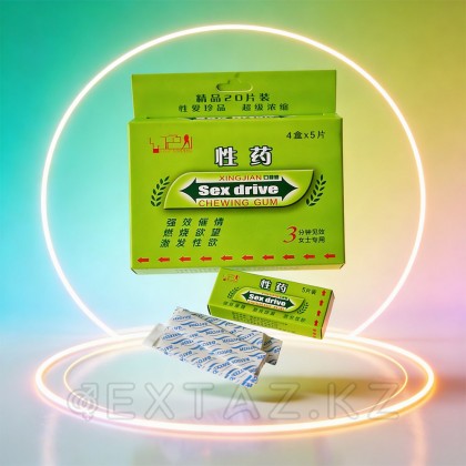 Возбуждающая жевательная  резинка для женщин Sex drive, 5 шт. от sex shop Extaz фото 5