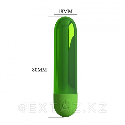 Перезаряжаемая вибропуля «Pretty Love Kiwi» зелёная от sex shop Extaz фото 5