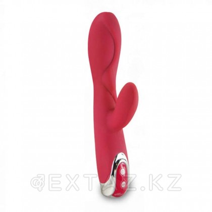 Вибратор с клиторальным стимулятором  Enchanted Bunny красный от sex shop Extaz