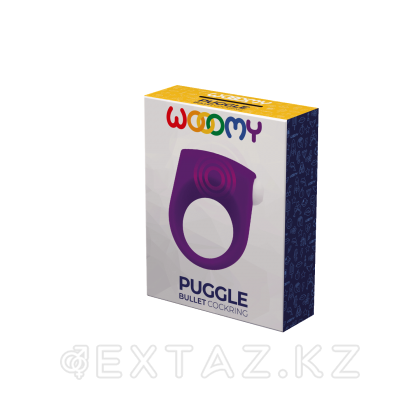 Эрекционное кольцо Puggle с вибрацией фиолетовое от WOOOMY (5,7* 3 см.) от sex shop Extaz фото 5