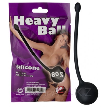 Вагинальный шарик Heavy Ball 80гр черный от sex shop Extaz