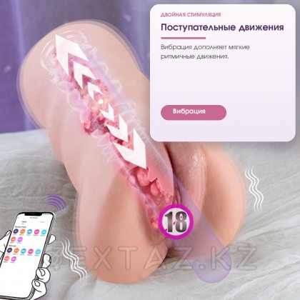 Мастурбатор-вагина с подключением к приложению Sora (вибрация+фрикции) от sex shop Extaz фото 7
