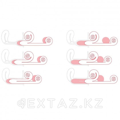 Вибромассажер для двойной стимуляции Snail Vibe фиолетовый от sex shop Extaz фото 4