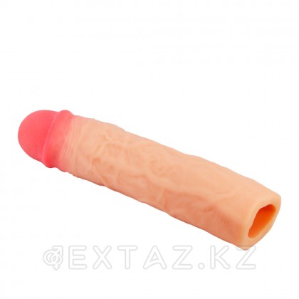 Реалистичная насадка на пенис Derek, 21,5 см, телесная от sex shop Extaz фото 3