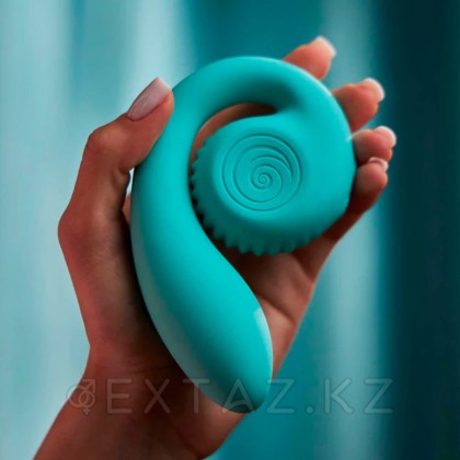 Двойной стимулятор точки G SVibe Snail GIZI цвет тиффани от sex shop Extaz фото 5