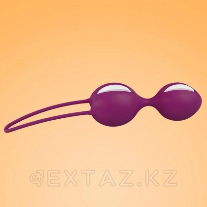 Вагинальные шарики Fun factory SMARTBALLS DUO, пурпурно-белые от sex shop Extaz фото 2