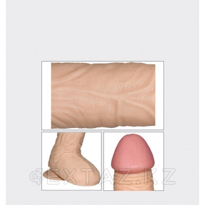 Вибратор реалистик на присоске - Extra Girth Dildo 20Х4,5 см. от sex shop Extaz фото 3