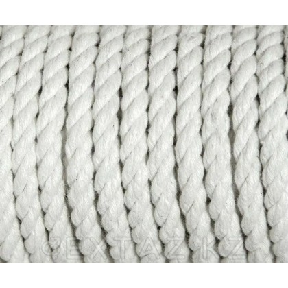 Хлопковая веревка для шибари, на катушке, белая, 10 м - extaz.kz фото 3 Хлопковая веревка для шибари, на катушке, белая, 10 м от sex shop Extaz фото 3