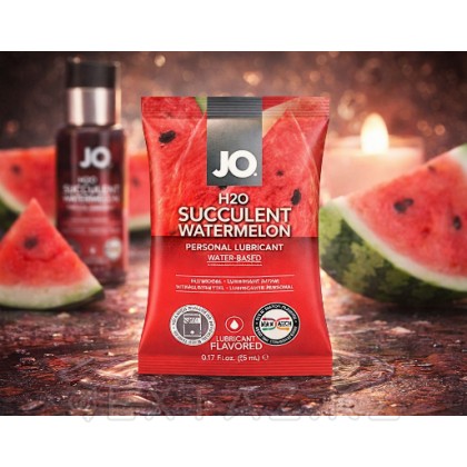 Лубрикант JO Watermelon с ароматом арбуза, 5 мл от sex shop Extaz фото 3
