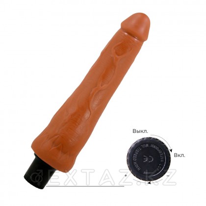 Реалистичный вибратор Alfredo Sliding skin, 25*4 см от sex shop Extaz фото 6