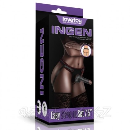 Страпон на трусиках Ingen (20*4 см.) в чёрном цвете от sex shop Extaz фото 16