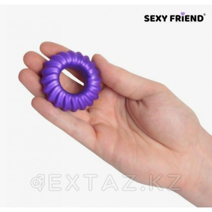 Эрекционное кольцо Love play от Sexy friend (25 мм.) фиолетовое от sex shop Extaz фото 2