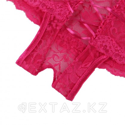 Трусики на завязках с доступом розовые (размер 3XL-4XL) от sex shop Extaz фото 8
