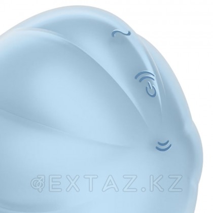 Стимулятор клитора с вибрацией и воздушной стимуляцией Satisfyer Cloud Dancer голубой от sex shop Extaz фото 6