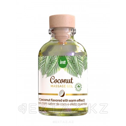 Intt Coconut Massage Gel - Массажный гель с согревающим эффектом и вкусом кокоса, 30 мл от sex shop Extaz
