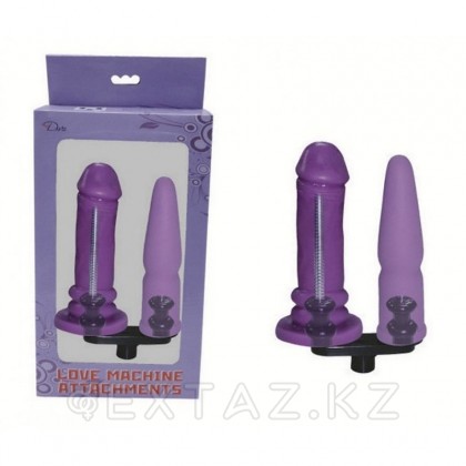 Сменная двойная насадка для секс машин 16 см от sex shop Extaz фото 3