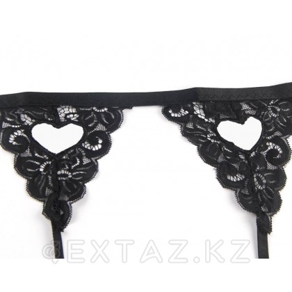 Комплект кружевного белья: бра, пояс с подвязками и трусики (размер M-L) от sex shop Extaz фото 2