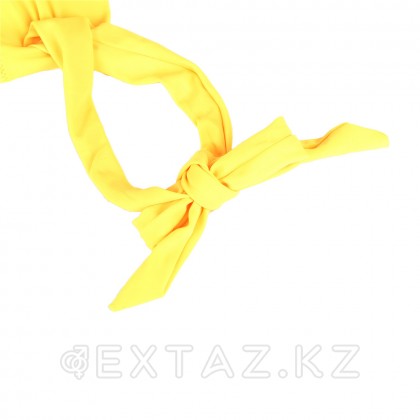 Купальник с завязками Rhinestone Yellow (S) от sex shop Extaz фото 4