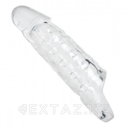 Увеличивающая насадка на пенис с кольцом для мошонки - Tom of Finland - 14 см от sex shop Extaz