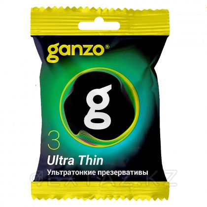 Презервативы ультратонкие Ganzo Ultra Thin, в пакете 3 шт. от sex shop Extaz