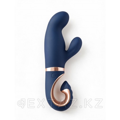 Вибратор кролик для стимуляции точки G и клитора с 2 моторами Gvibe Gentley Caribbean Blue, 19.9х4.2 см от sex shop Extaz
