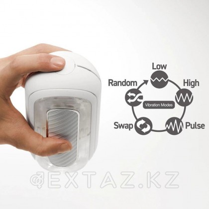 Мастурбатор Tenga Flip Zero Gravity с вибрацией, белый от sex shop Extaz фото 7