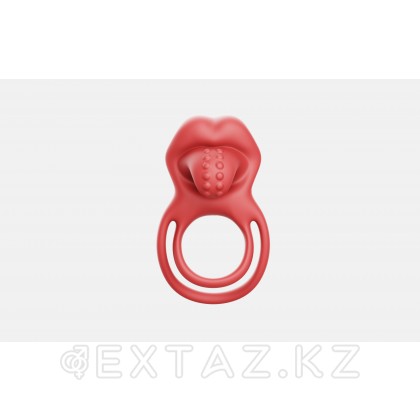 Эрекционное виброкольцо двойное со стимулятором клитора Lick it от sex shop Extaz фото 2