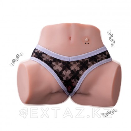 Реалистичный двойной мастурбатор Tracy с вибрацией от sex shop Extaz фото 6