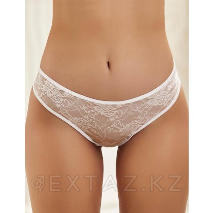 Кружевные трусики с доступом, белые, XS-S от sex shop Extaz фото 3