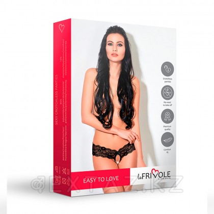 Пикантные трусики с доступом и цветочным кружевом Easy to love, XS/S, 40-42 от sex shop Extaz фото 3