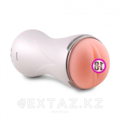 Реалистичный мастурбатор в тубе Happy Cup со стонами и вибрацией от sex shop Extaz