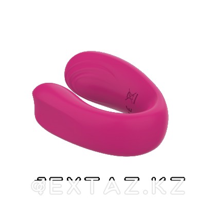 Вибратор с двойной стимуляцией для пар и пультом ДУ от sex shop Extaz фото 6