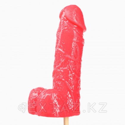 Леденец на палочке XXL «Новый год: Плохо себя вел» 18+, клубника, 140 г от sex shop Extaz фото 3