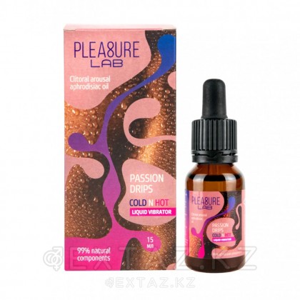 Жидкий Вибратор с Афродизиаком Pleasure Lab Passion Drips Cold n Hot 15 мл от sex shop Extaz фото 2