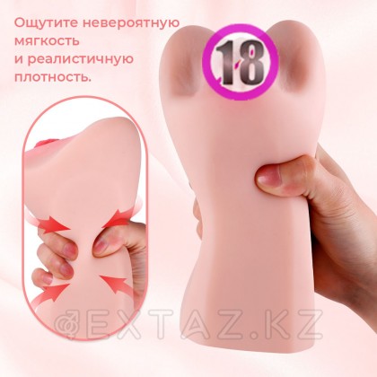 Реалистичный мастурбатор в виде вагины и половых губ Candice от sex shop Extaz фото 10