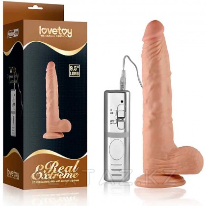Вибратор реалистик на присоске - 24 см. от sex shop Extaz фото 5